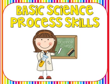 Preview of Basic Science Process Skills Posters {Rainbow Theme}