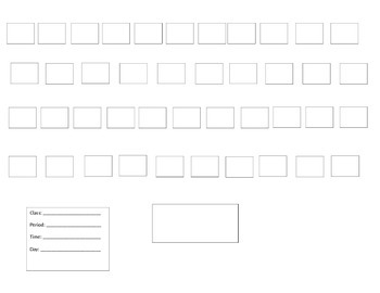 Preview of Basic Seating Chart for Music Classroom