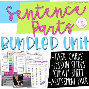 Preview of Basic Sentence Parts: BUNDLED GRAMMAR UNIT