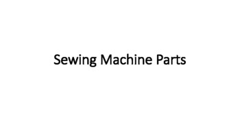 Preview of Basic Sewing Machine Parts