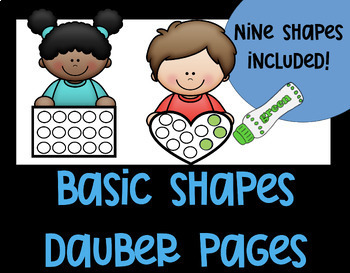 Preview of Basic Shapes Dauber / Dobber Pages