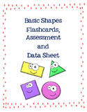 Basic Shapes Flashcards, Assessment and Data Sheet