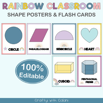 Alphabet Poster & Flashcards in Pastel Rainbow Theme - 100% Editable by  Teach Simple