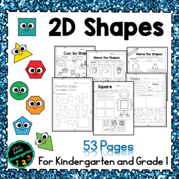 Preview of Basic Shapes / 2D for Kindergarten and Grade 1