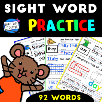 Preview of Basic Sight Word Practice - DISTANCE LEARNING