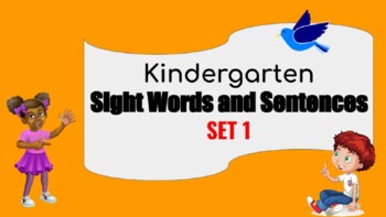 Preview of Sentences with Basic Sight Words - Set 1