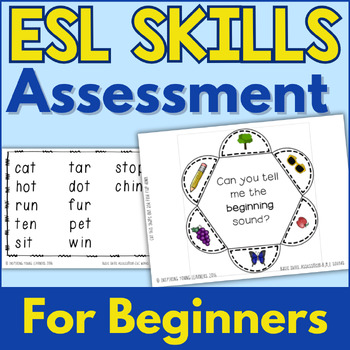 Preview of Basic Skills Assessment for ELLs {Beginner}