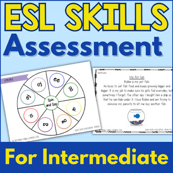 Preview of Basic Skills Assessment for ELLs {Intermediate} ESL Assessment