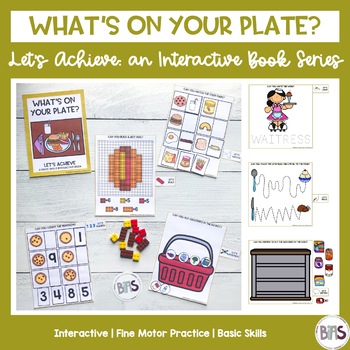Preview of Basic Skills Interactive Book Food Theme (Let's Achieve Series)