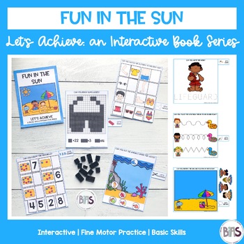 Preview of Basic Skills Interactive Book Ocean/Beach Theme (Let's Achieve Series)