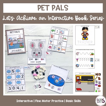 Preview of Basic Skills Interactive Book Pet Theme (Let's Achieve Series)