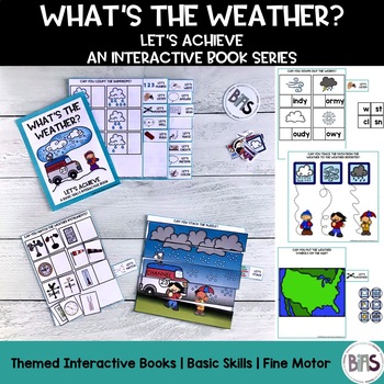 Preview of Basic Skills Interactive Book Weather Theme (Let's Achieve Series)