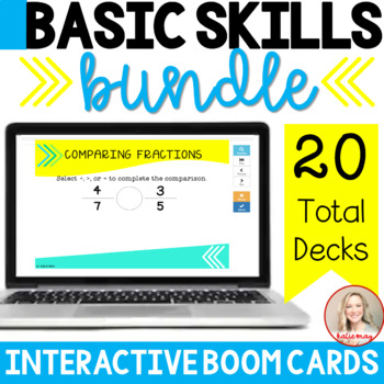 Preview of Basic Skills Math Intervention & Remediation Practice | BOOM Cards(TM)