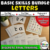 ABA Data Sheets LETTERS Identification Discrete Trial Inst