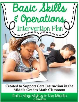 Preview of Basic Skills Math Intervention Plan- Supports Middle School Common Core