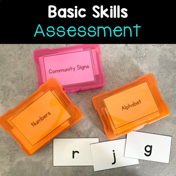 Preview of Basic Skills Nonspeaking Assessment for Special Education Testing & Data