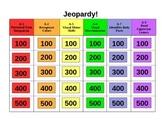 Basic Skills Review Jeopardy Game