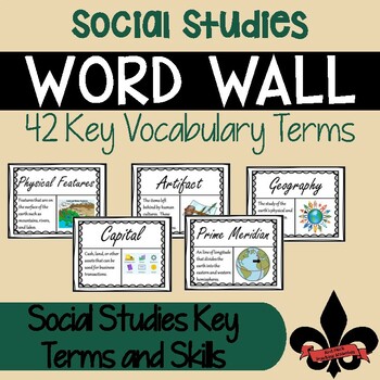 Preview of Basic Social Studies Terms Word Wall