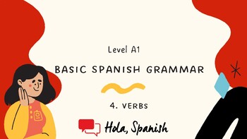 Basic Spanish Grammar. Level A1. Topic 4: Verbs by HOLA SPANISH ONLINE