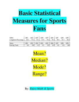 Preview of Basic Statistical Measures for Sports Fans