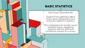 Preview of Basic Statistics Year Long Lesson Plan Bundle