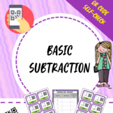 Basic Subtraction QR Codes Task Cards