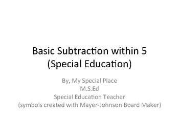 Preview of Basic Subtraction within 5