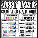 Supply Labels | Teacher Classroom Organization