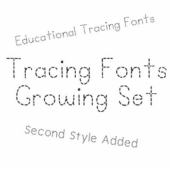Preview of Basic Tracing Font, Commercial Use