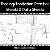 Tracing/Imitation Worksheets & Datasheets (Lines, Shapes, 
