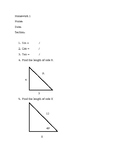 Basic Trigonometry Homework