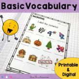 Basic Vocabulary Worksheets