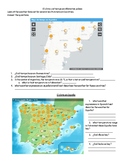 Basic Weather Interpretive Authentic Reading Activity Spanish 1