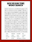Basic Welding Terms Word Search- key included