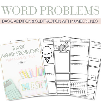 Preview of Basic Word Problems with Number Lines