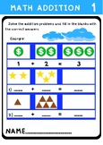 Basic addition worksheets for elementary school children