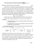 Basic introduction to Stoichiometry w.s.