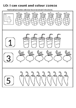 Basic math counting activity by Clays Creations | TPT