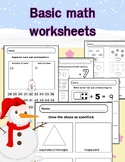 Basic math worksheet