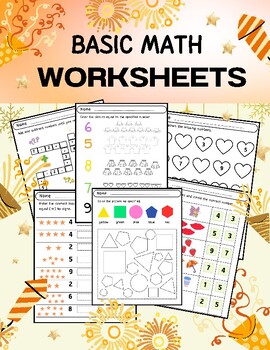 Preview of Basic math worksheets/counting and adding numbers