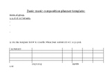Basic music composition planner template