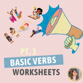 Preview of Basic verbs pt.3  print + Google Slides (great for ESL learners)