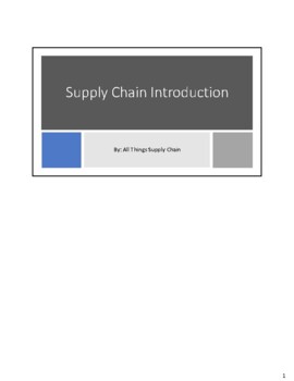 Preview of Basic Introduction To Supply Chain