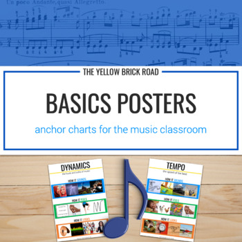 Preview of Basics Posters: Music Anchor Charts - Music Posters