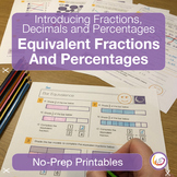 Equivalent Fractions and Percentages