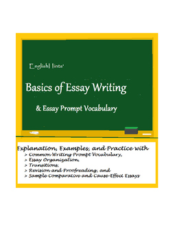 Preview of Basics of Essay Writing and Essay Prompt Vocabulary