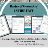 Basics of Geometry - ENTIRE UNIT Bundle!!