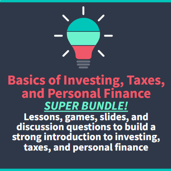 Preview of Basics of Investing, Taxes, and Personal Finance Bundle (A Full Starter Course!)