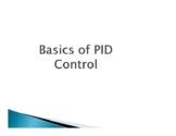 Basics of PID Control