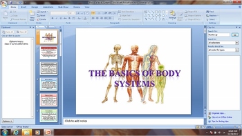 Preview of Basics of body systems